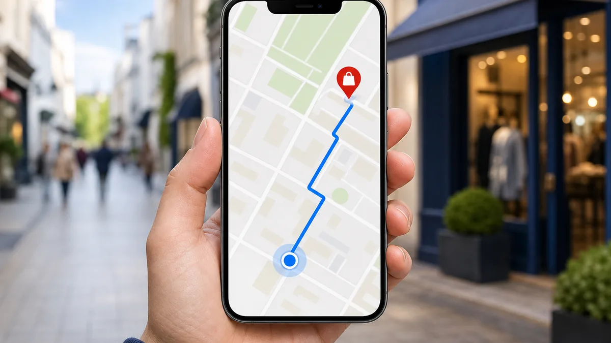 Una persona utilizza la mappa per raggiungere un’attività della città